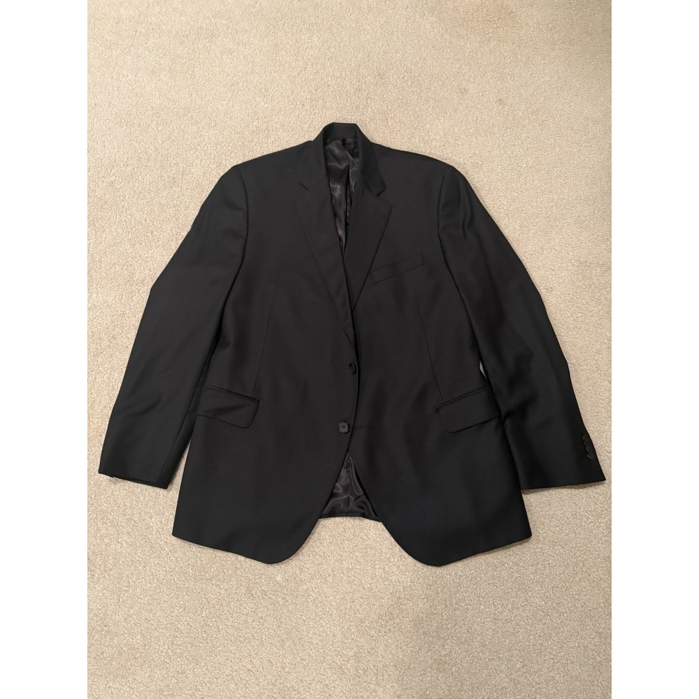 Peter‎ Millar Black 100% Wool Blazer Sport Coat Mens 50R Union Made Canada